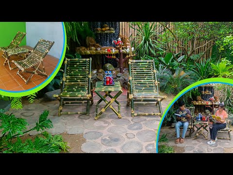 He Build Super Useful Swing Chairs from Bamboo