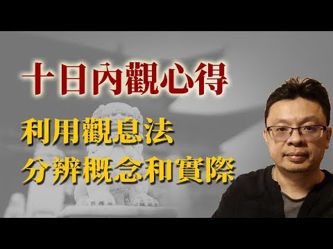 十日內觀分享：利用觀息法分辨概念和實際