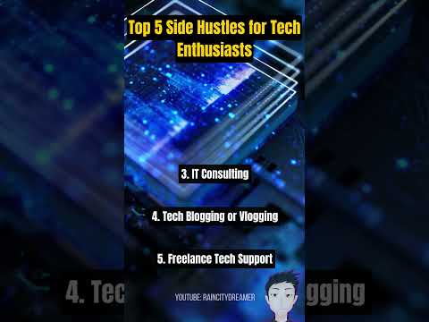 Top 5 Side Hustles For Tech Enthusiasts 2024 #shorts