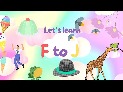 Learn FGHIJ | Fun Alphabet Letters F to J for Kids | Learn to Read & Write