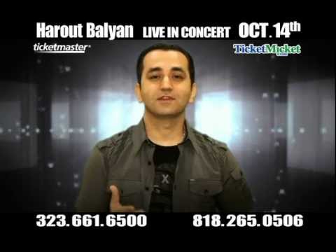 Harout Balyan Live In Concert October 14th 2012 7pm