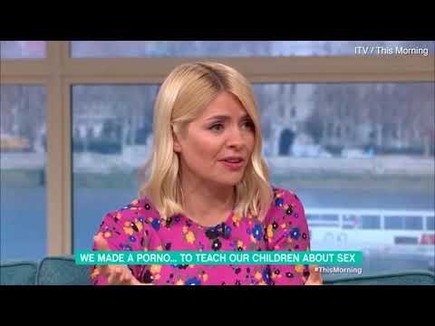 Holly Willoughby red-faced after innuendo slip with 'porn mums'