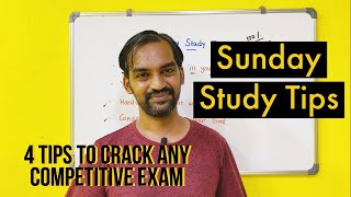 4 tips to crack any competitive exam .| Sunday study tips | Tamil | Senthilnathan