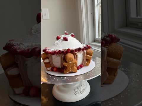 Ginger Bread House Using a Giant Cupcake Pan 🧁