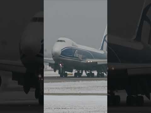 AirBridge Cargo 747-8 at O'Hare Int'l Airport (ORD)