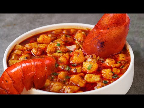 Lobster Mapo Tofu | Mapo Tofu with a lobster. Mapo Tofu: Boston lobster is my side dish, I made it.