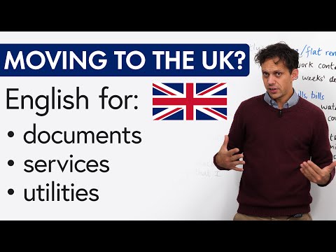 English for Moving to the UK: documents, services, utilities