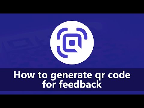 How to generate QR code for feedback