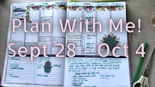 Passion Planner Plan with Me - Sept 28th Oct 4th #pashfam