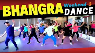 Bhangra Dance Workout 🔥 Weekend Bhangra Dance 🔥 Mashup 3 @djnickdhillon 💃 FITNESS DANCE With RAHUL