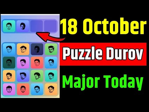 18 October Major puzzle durov Solved Today ｜ Major Daily combo card 18 October Major puzzle durov