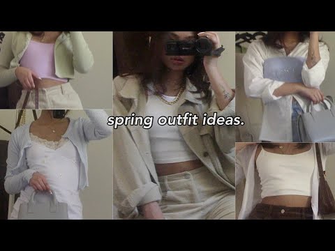 spring outfit ideas 🎐 ft. Teddy Blake | how to style cardigans, corduroy pants, etc.