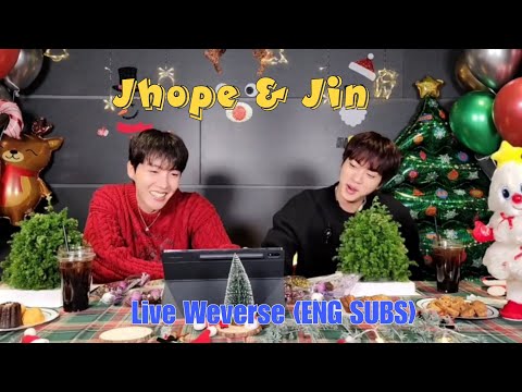 🔴 BTS Jhope and Jin Live Weverse 23/12/24 (ENG SUBS)