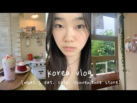 korea vlog: what I eat in a week, convenience store, theme cafe 🍒