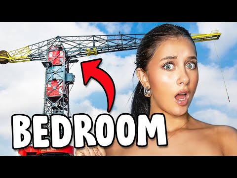 I STAYED 24 HOURS IN A CRANE **Amsterdam Vlog**