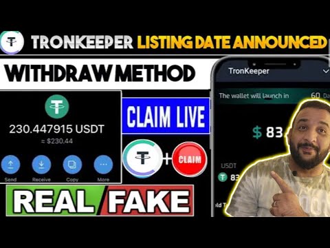 TronKeeper Airdrop Withdrawal ||  Tronkeeper New Telegram Bot | Tronkeeper Details