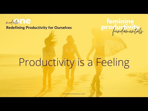 FPF 1.1 - Productivity is a Feeling