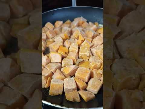 Meal Prep : Cheese Naan express and Sweet Potatoes #fastcooking #shorts