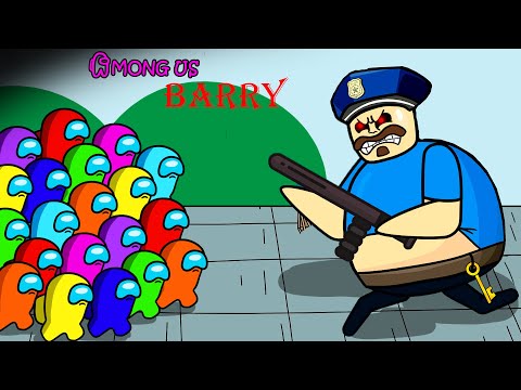 Among Us Escape from BARRY PRISON'S Stories | Roblox | Among Us Animation