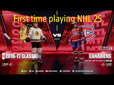 NHL 25 First time playing