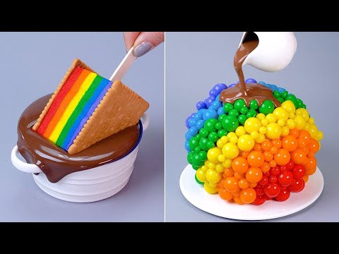 🌈 1000+ Satisfying COLORFUL Cake Decorating Ideas | Easy Chocolate Cake Decorating Ideas