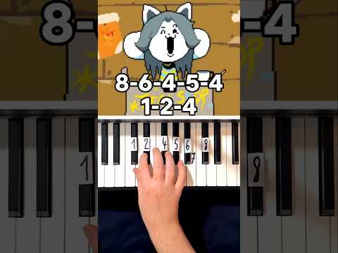 Tem Shop Undertale Piano Tutorial #shorts