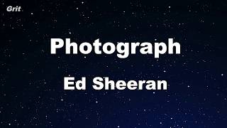 Photograph - Ed Sheeran Karaoke 【No Guide Melody】 Instrumental