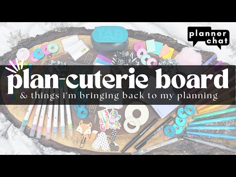 PLAN-CUTERIE board & let's have a planner chat