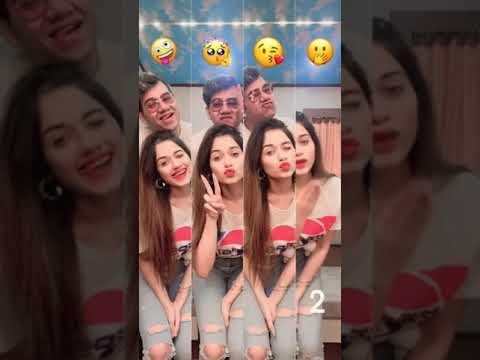 Jannat Zubair With Zubair Rehmani (Dad) Try A New Filter Emoji Cute Video #jannatzubair