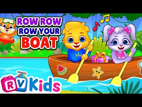 Row Row Row Your Boat Song | Kids Songs & Nursery Rhymes by RV AppStudios