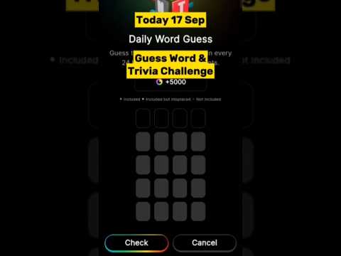 Today 17 Sep Blove DApp Guess Word Trivia Challenge #blovedapp #guessword #triviachallenge