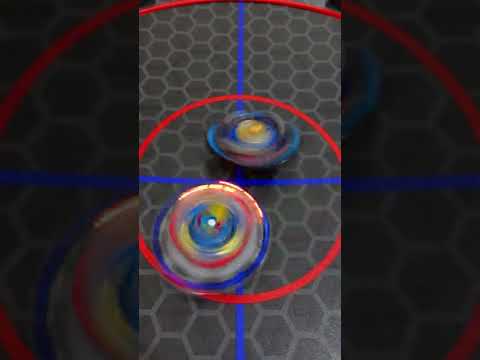 Metal Barrier Ultimate Valkyrie VS Deathscyther Fafnir Beyblade Burst DB | Glowing Beyblade #Shorts