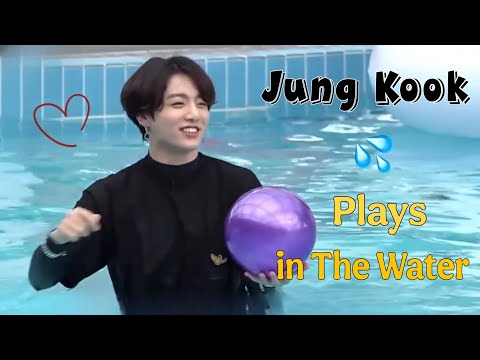 Jung Kook Plays in The Water