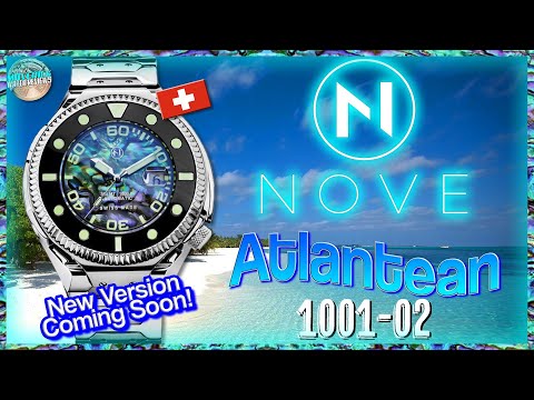 The Atlantean 300m Automatic Swiss Diver 1001-02 Unbox & Review + Two New Watches Coming From NOVE!