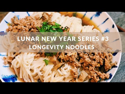 Longevity Noodles with Taiwanese Meat Sauce