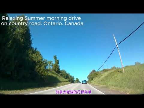 【街景】 Canadian country road drive in summer with relaxing music  #dashcams #街景  #countryroads #drive