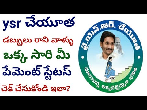 How to Check Ysr Cheyutha Status online 2024||how to check ysr cheyutha status online 2024 in telugu