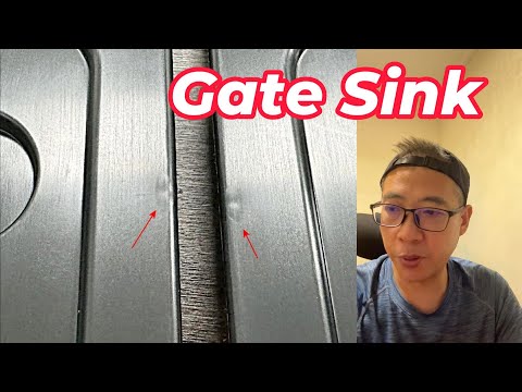 Gate sink mark | Holding pressure