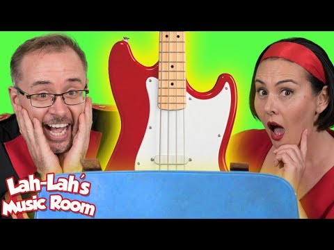 Meet The Electric Bass Guitar | Musical Instruments For Preschoolers