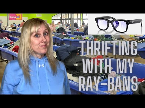 Checking Comps while Thrifting to Resell at the Goodwill Bins in my new Meta Ray-Ban Glasses