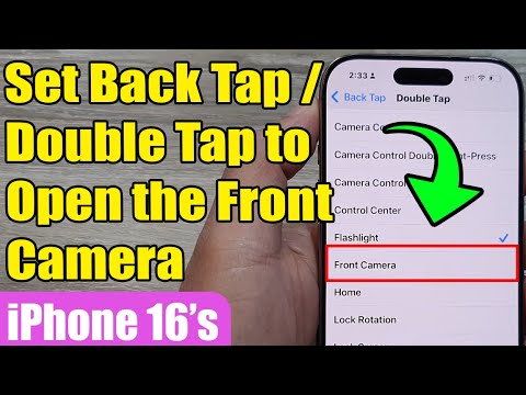 💡 How to Set Back Tap/Double Tap to Open the Front Camera | iPhone 16/16 Pro Max/iOS 18