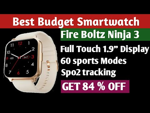 Fire-Boltt Ninja 3 Smartwatch Full Touch 1.69” & 60 Sports Modes with IP68, Sp02  #shorts #boltz