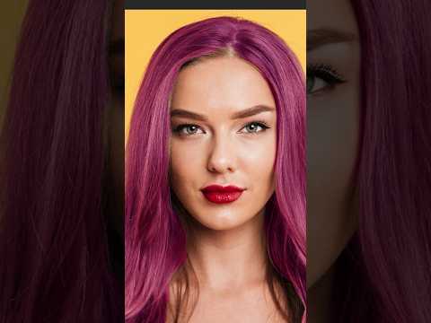 How to change color of hair in #photoshop #shorts #shortsfeed #shortsvideo #shortsviral