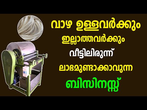 വീട്ടിൽ ഒരു മെഷീൻ വയ്ച്ച് കൊണ്ട് ആരംഭിക്കാവുന്ന ബിസിനസ്സ് | Banana Fibre Making Business Idea