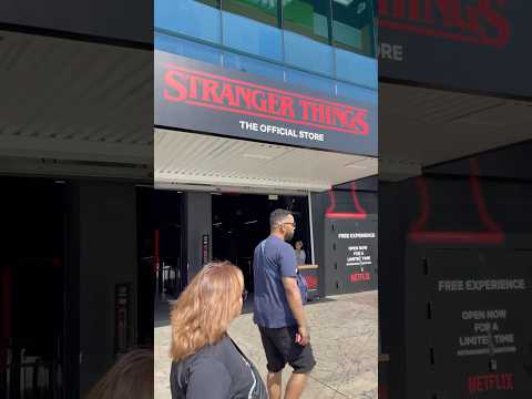 【ラスベガス🇺🇸】ストレンジャーシングスオフィシャルストアに行ってきた🥰｜Stranger things the official store experience in Las Vegas.