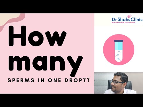 How many sperms are their in one drop? Dr Shahs Clinic