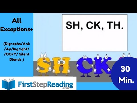 All Exception Videos/Irregular Sounds/ Digraphs/ OO/ Y/ Silent Blends/ Kindergarten, ESL, Spelling