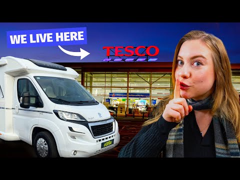 Stealth Camping at a Supermarket (Living in a Van Vlog)