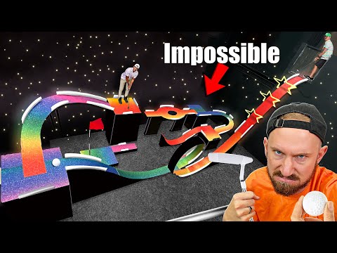 This Rainbow Road Mini Golf Course will make you lose it.....🤯