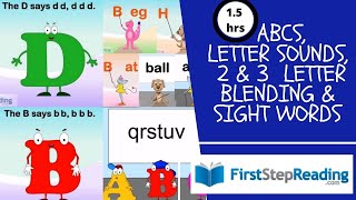 Letters / Sounds/ Blending / Sight Words / Phonics Reading Kindergarten Learning @FirstStepReading